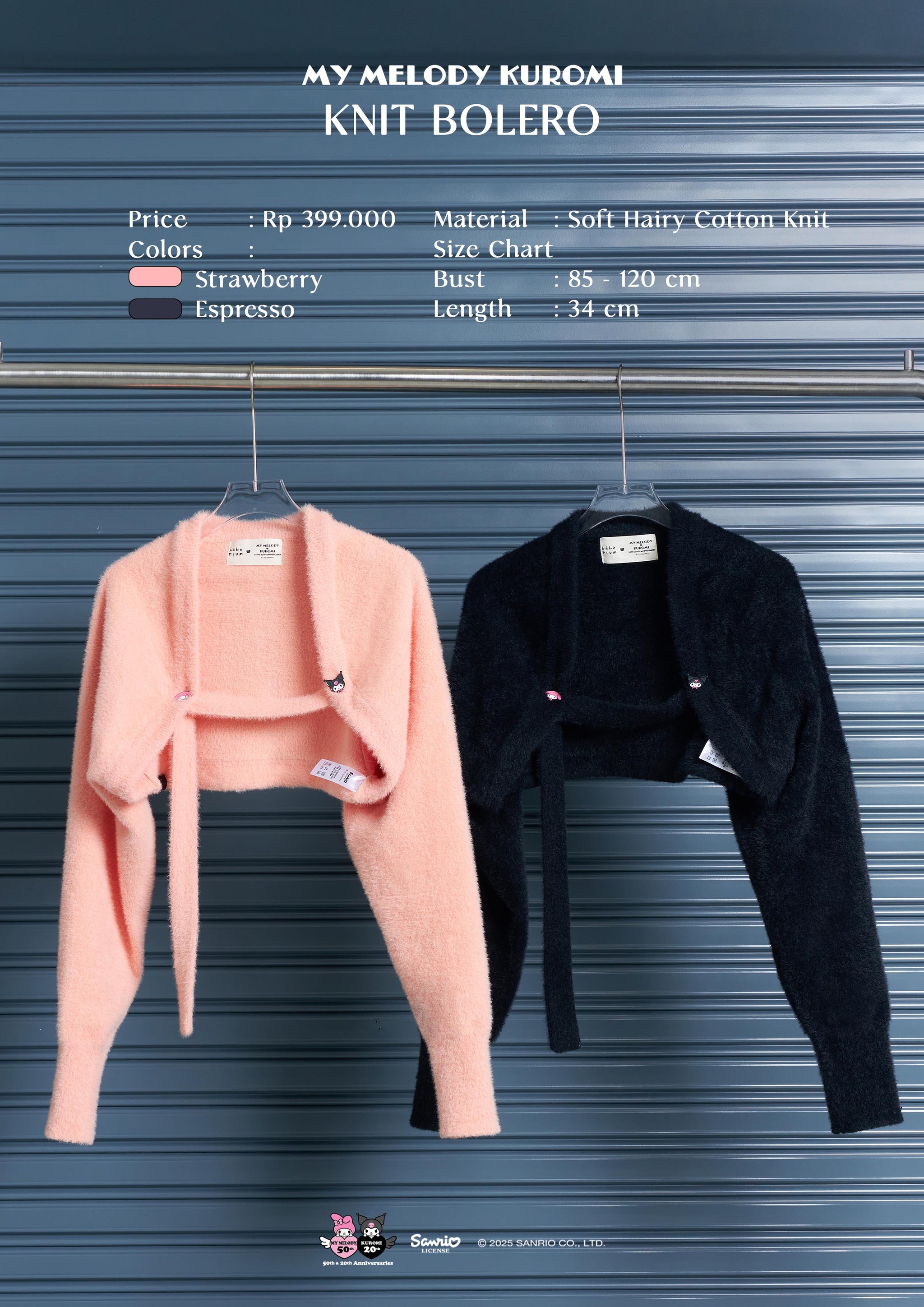 My Melody and Kuromi Knit Bolero – Bebeplum